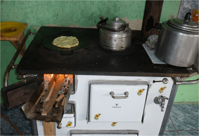ancienne cuisinière à bois