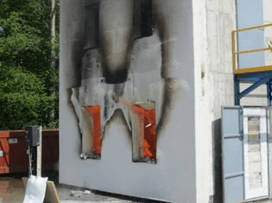 danger polystyrene extrude feu