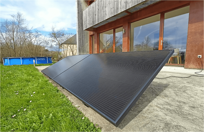 panneau solaire plug and play au sol