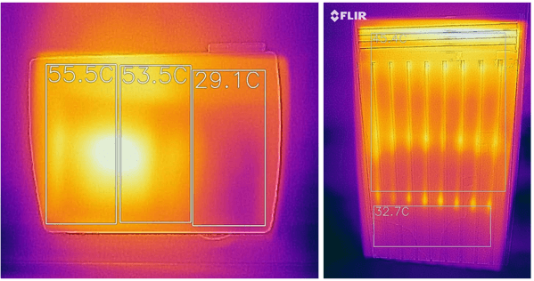 radiateur électrique à inertie caméra thermique