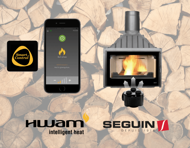 IHS smart control poele à bois à regulation auto