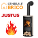 Poêle à bois Justus Baltrum D avec son système de régulation automatique d’air primaire permet de fonctionner jusqu’à 12 heures en feu continu avec de la briquette de lignite