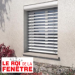 Brise Soleil Orientable Rénovation - BSO Lames PX90Z Motorisation Radio Solaire avec télécommande