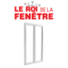Porte fenêtre PVC 2 vantaux ouverture à la française triple vitrage