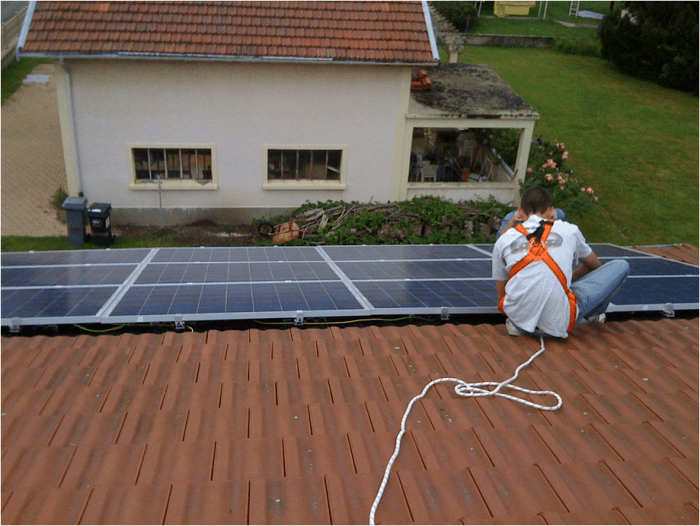 installation panneau solaire