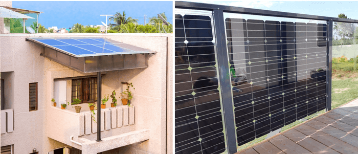 installation panneau solaire balcon