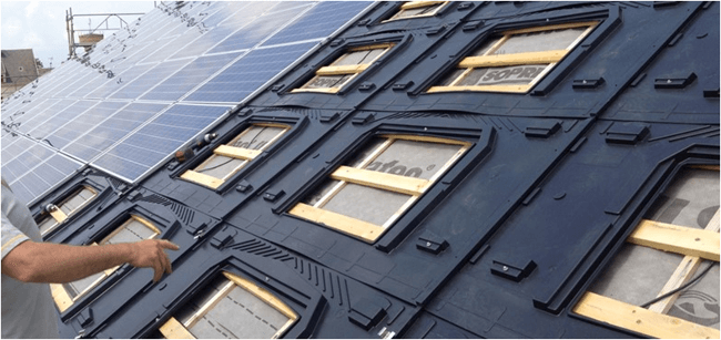 installation panneau solaire intégrée au bâti