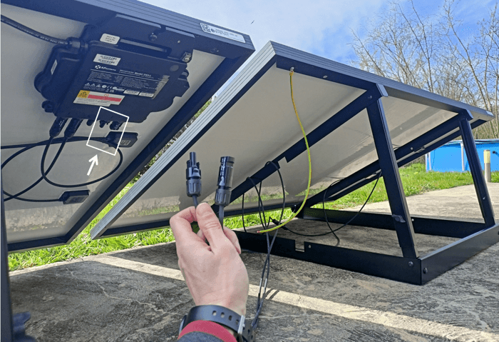 installation panneau solaire plug and play