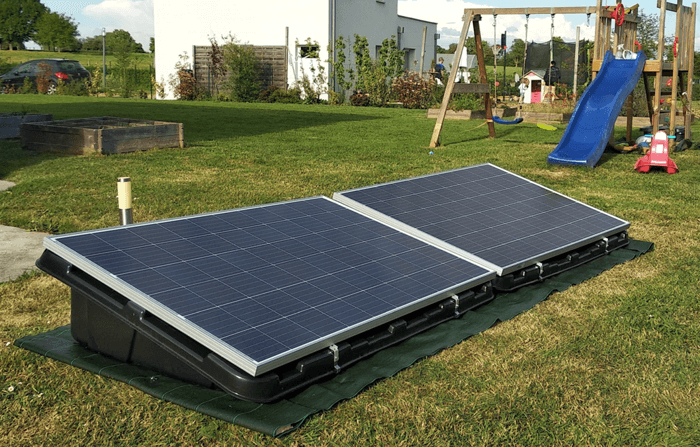 kit de deux panneaux solaires à brancher