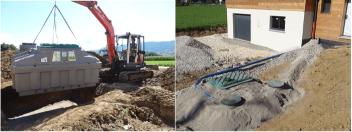 Assainissement individuel filtre coco maison ossature bois
