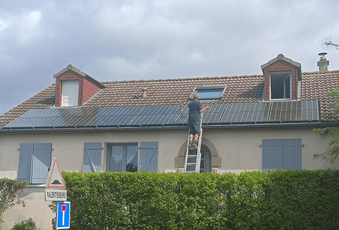 nettoyage panneau solaire toiture