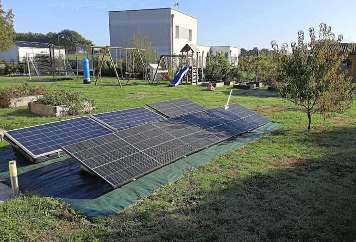 ombrage panneau solaire à brancher
