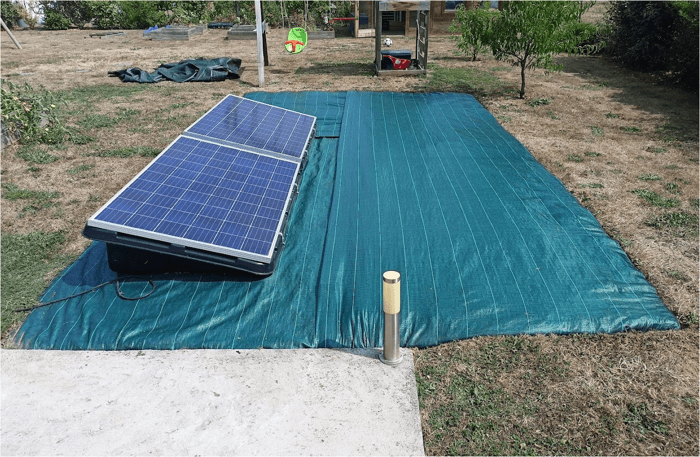 panneau solaire à brancher au sol