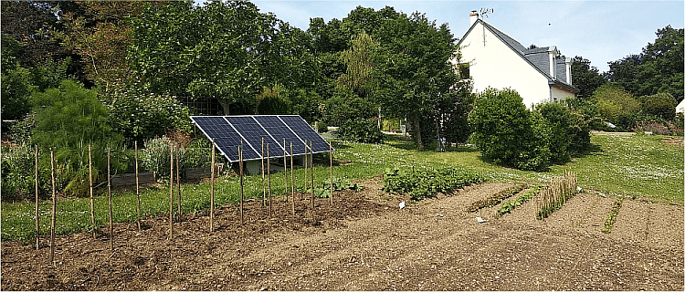 panneau solaire autoconsommation jardin