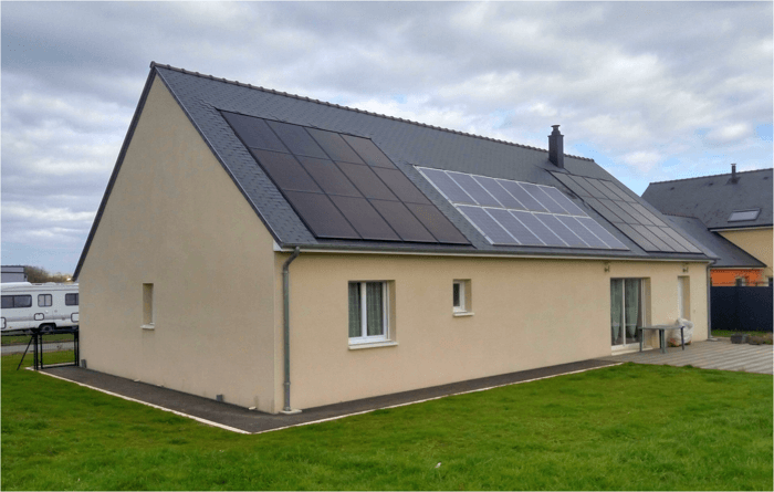 panneau solaire toiture en intégration