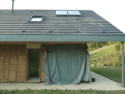 projet panneaux solaires thermiques maison écologique en paille