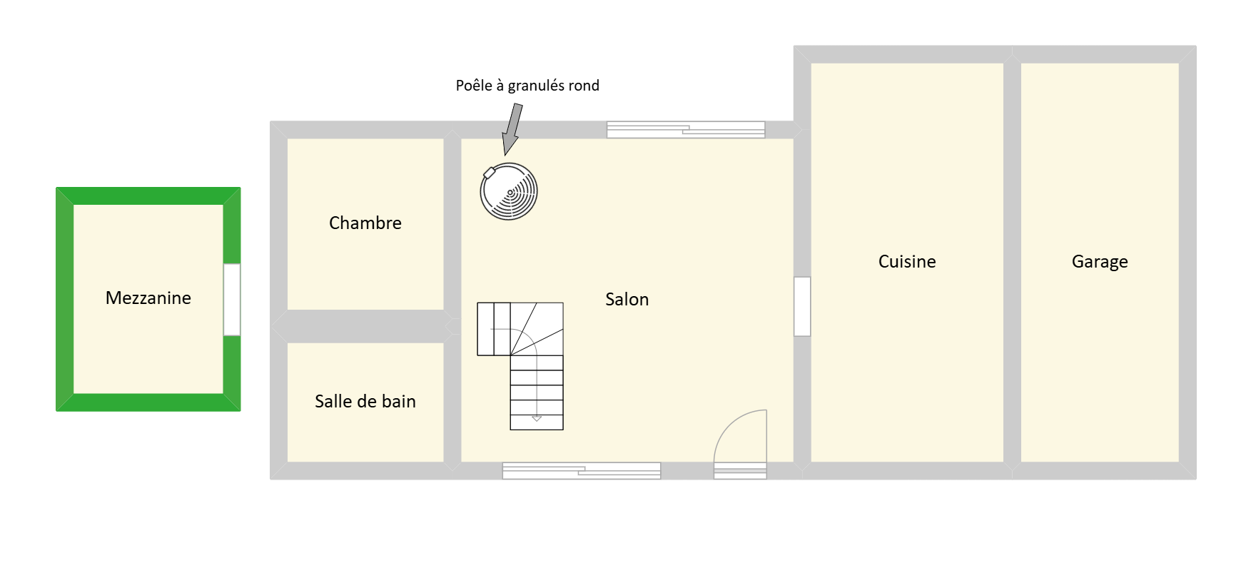 plan de masse maison REX poele RUBEN9