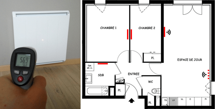plan radiateur inertie appartement