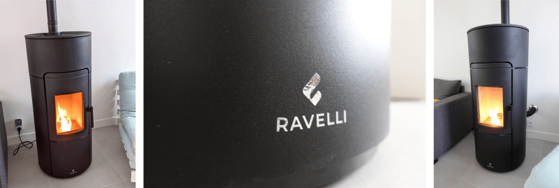 design poele granulés Ravelli Circular