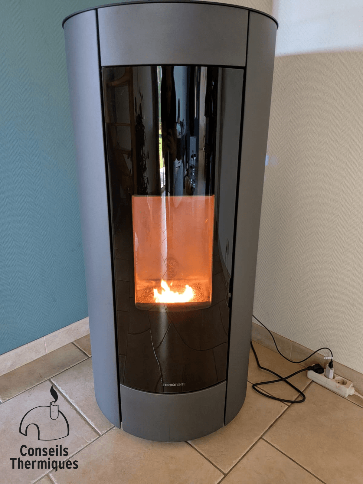 poele granule turbo fonte ruben en fonctionnement