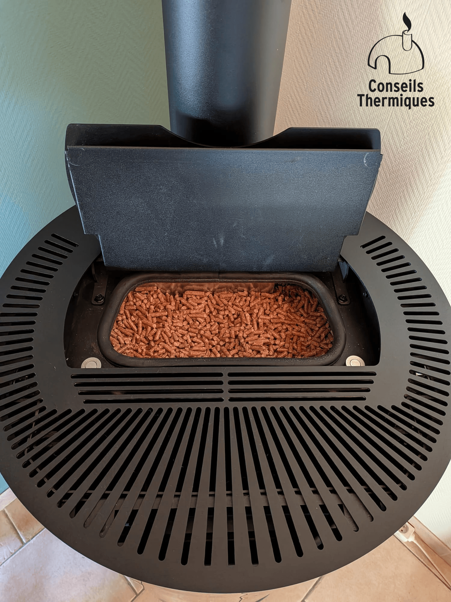 poele granule turbo fonte ruben reservoir