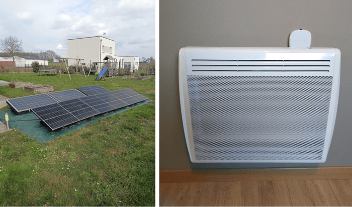 radiateur électrique et panneau solaire