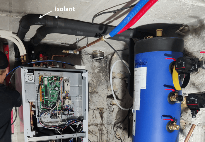 réseau hydraulique pompe à chaleur