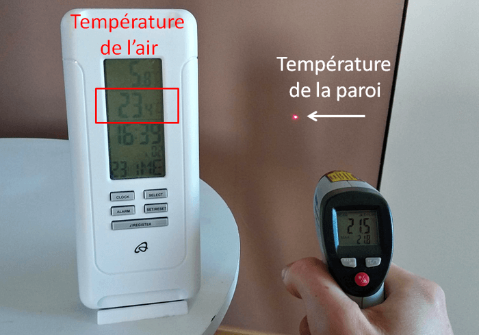 température air et paroi