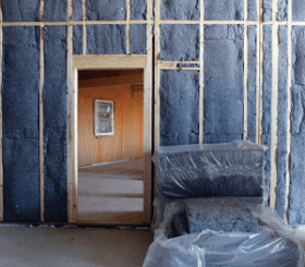 isolation intérieure murs textile recycle